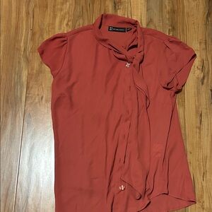 New York & Company Terracotta Blouse